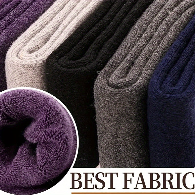 5 poros šiltų žieminių kojinių su aukštos kokybės vilna