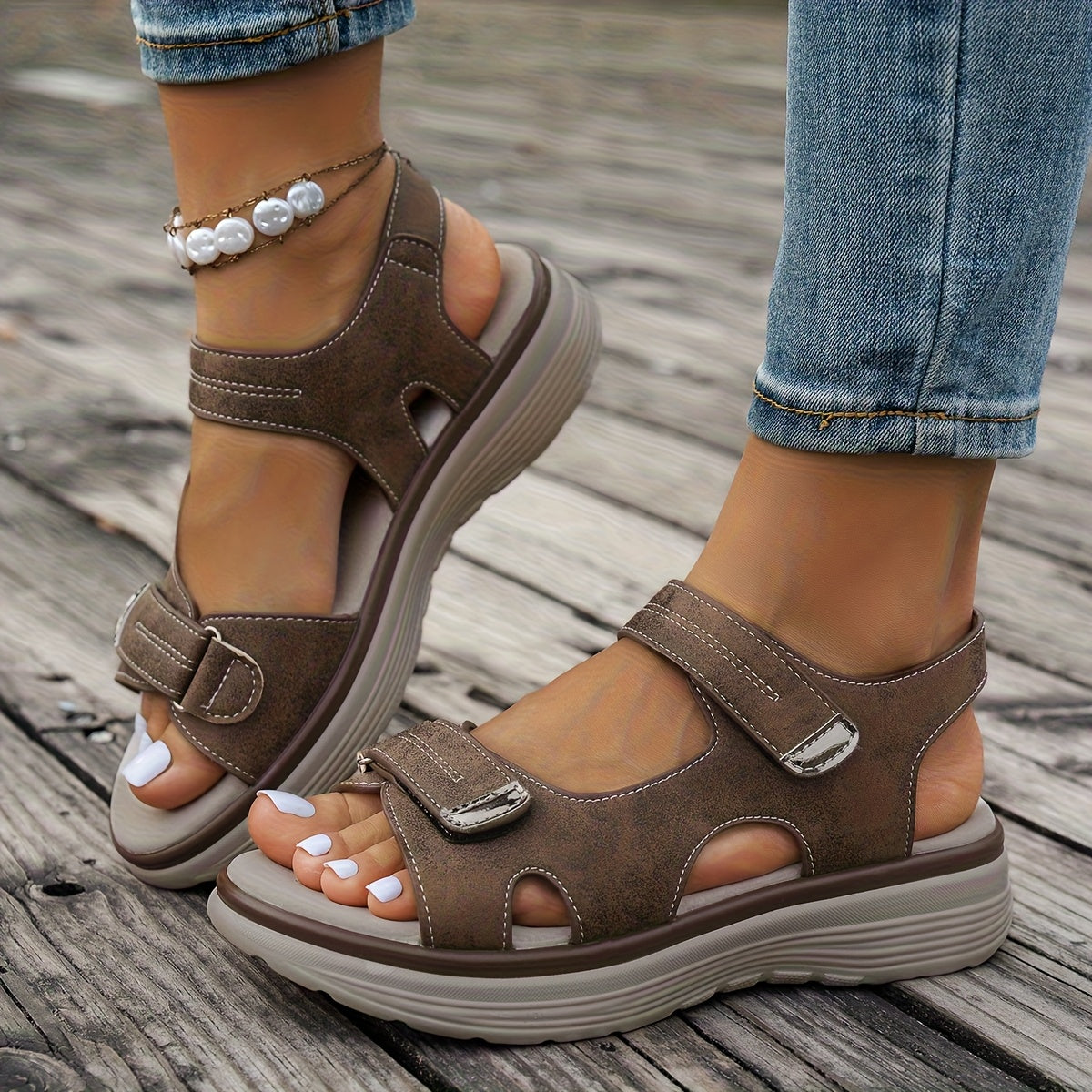 Moteriškos komfortiškos basutės su platforma