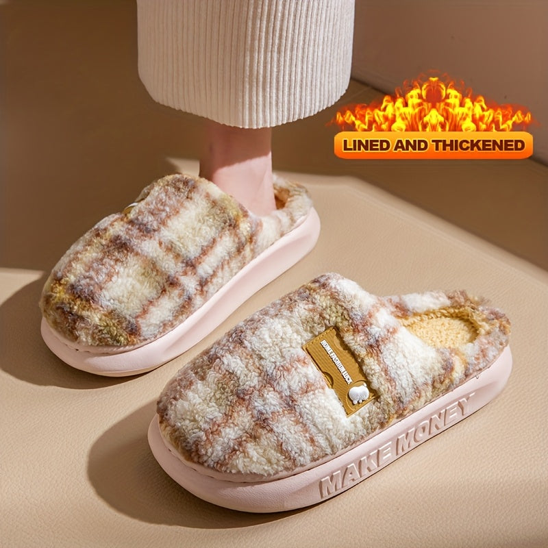 Šiltos vintažinio stiliaus šlepetės