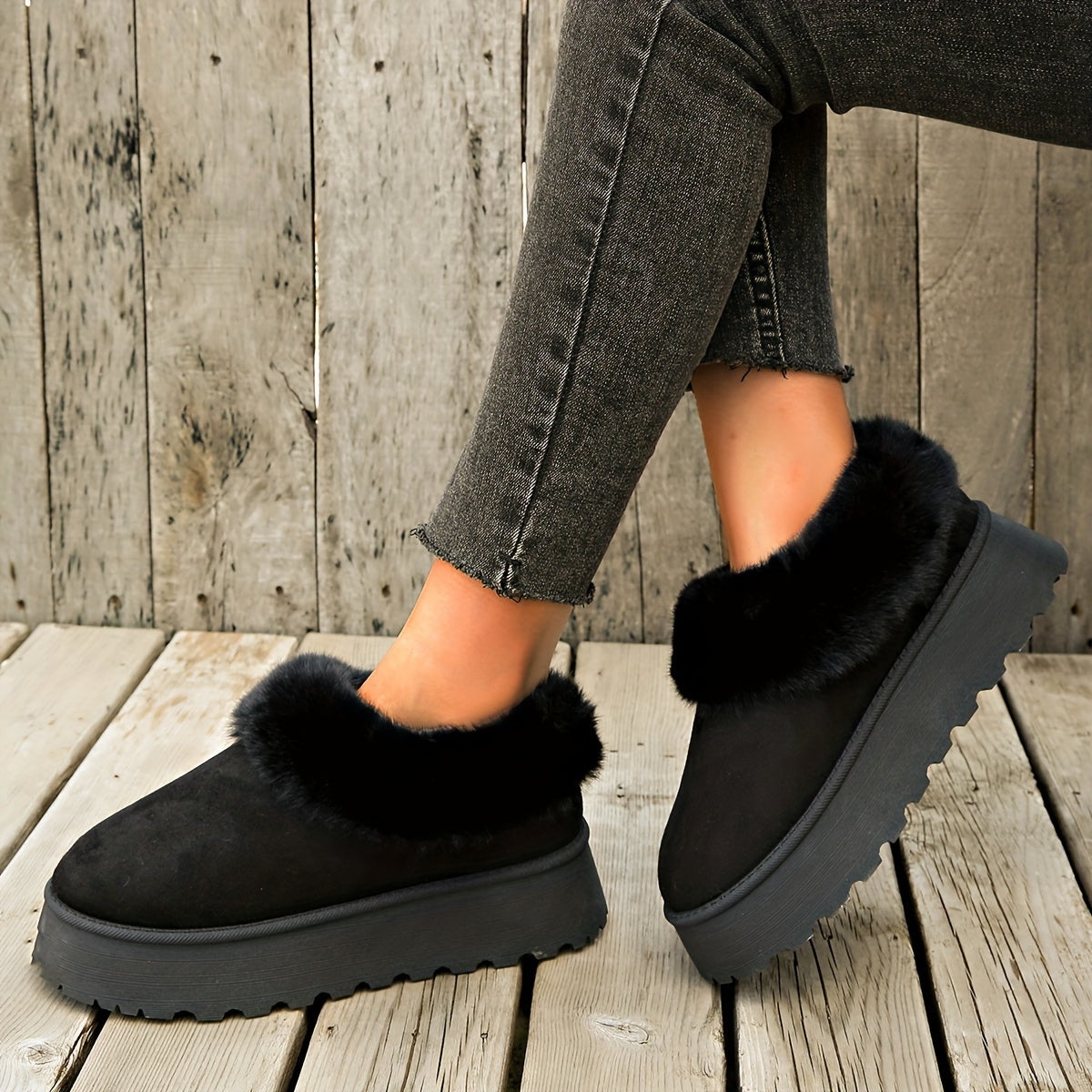 Įsispiriami šilti moteriški žieminiai batai