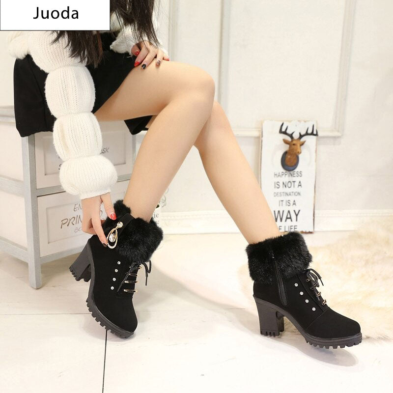 Žieminiai aukštakulniai su raišteliais