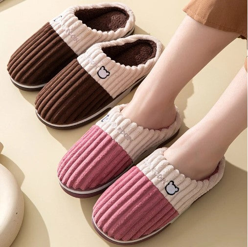 Minkštos šiltos namų šlepetės