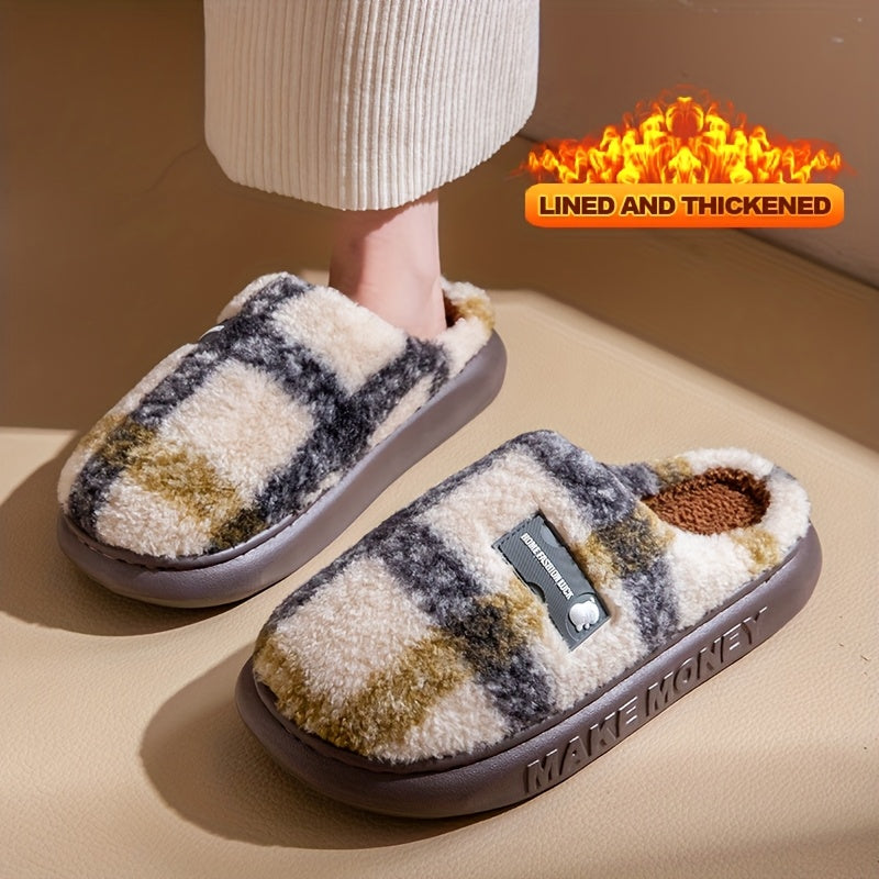 Šiltos vintažinio stiliaus šlepetės