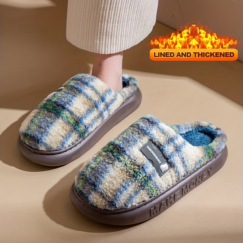 Šiltos vintažinio stiliaus šlepetės