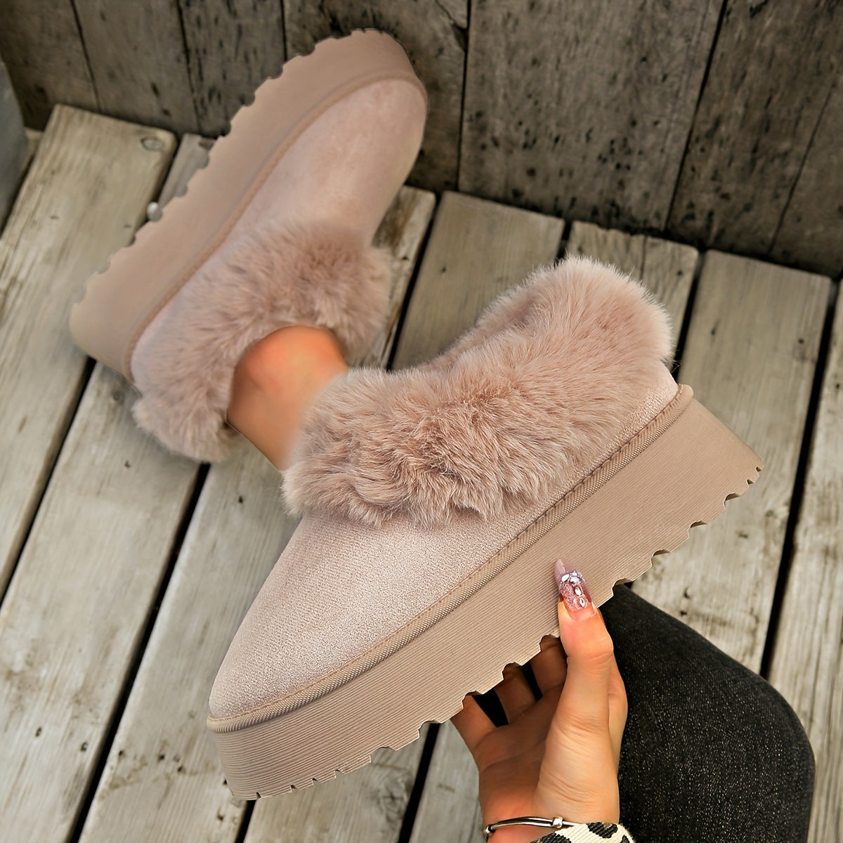 Įsispiriami šilti moteriški žieminiai batai