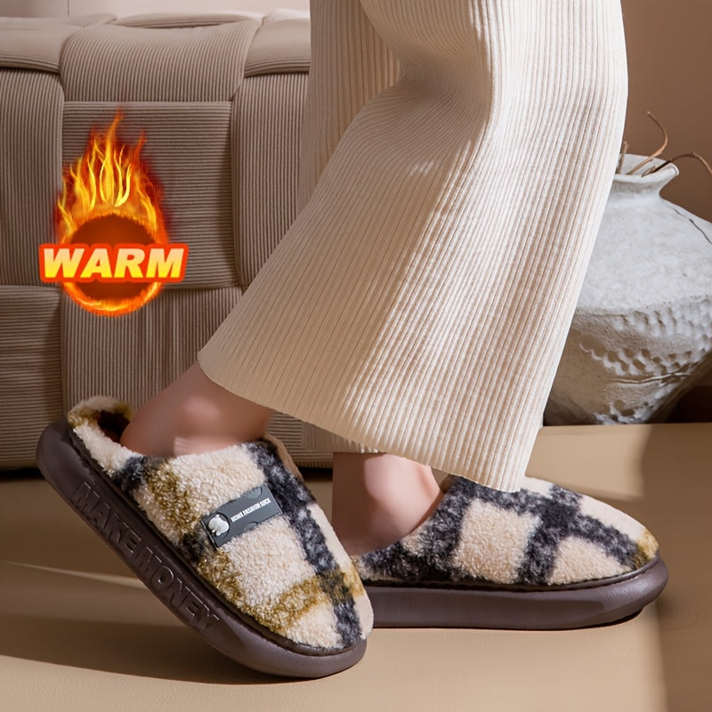 Šiltos vintažinio stiliaus šlepetės