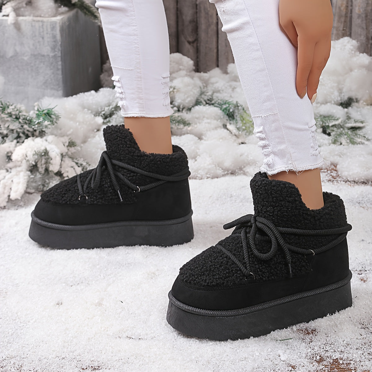 Šilti ir patogūs sniego batai moterims