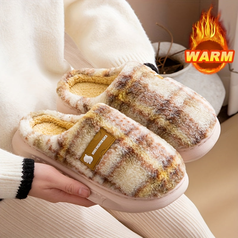 Šiltos vintažinio stiliaus šlepetės