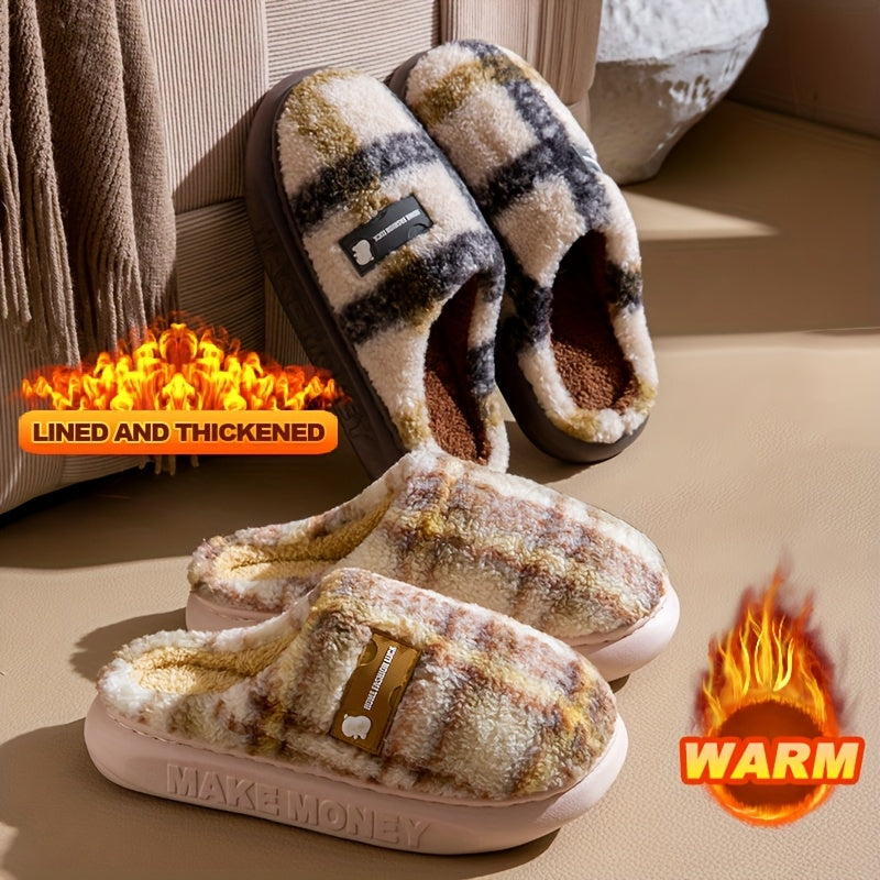 Šiltos vintažinio stiliaus šlepetės